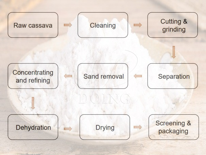 cassava starch processing in Cambodia