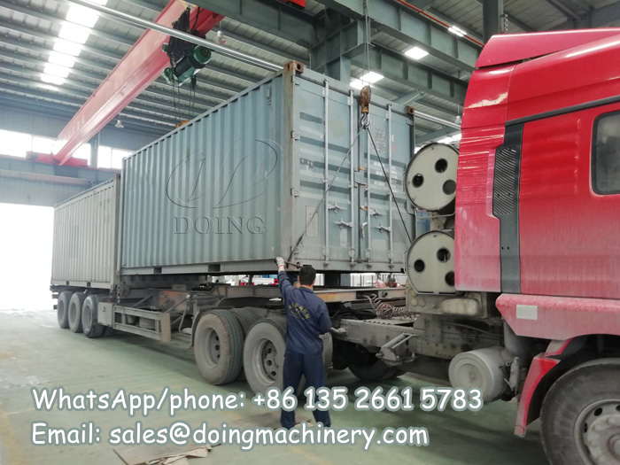 DOING shipped garri processing machine and fufu machines to Nigeria