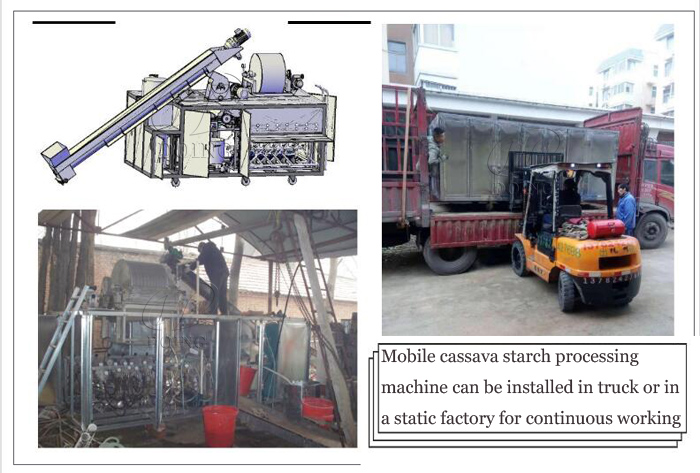 small scale cassava starch processing plant