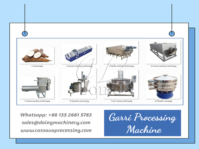The complete garri processing machine