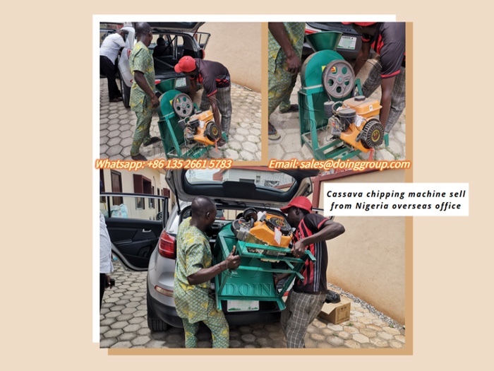 Small cassava chipping machine in Nigerian overseas warehouse sells well