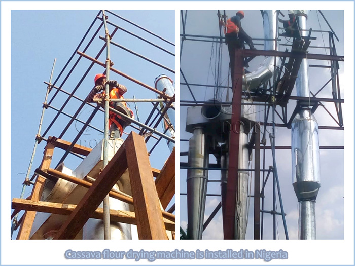 Cassava flour drying machine