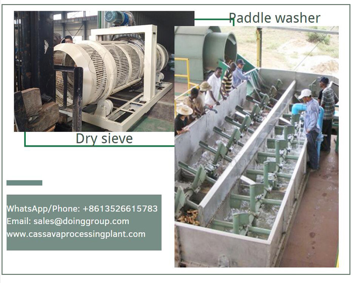 cassava cleaning machine