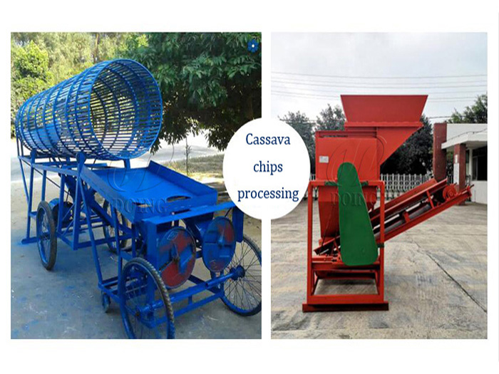 Traditional cassava chips processing VS Modern cassava chips processing machine