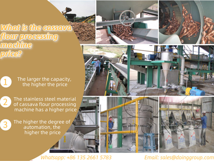 What is the cassava flour processing machine price?