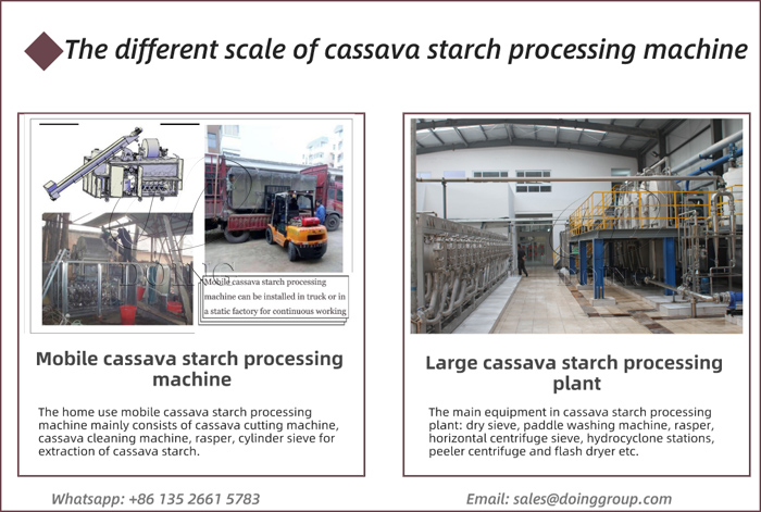 cassava starch processing machine