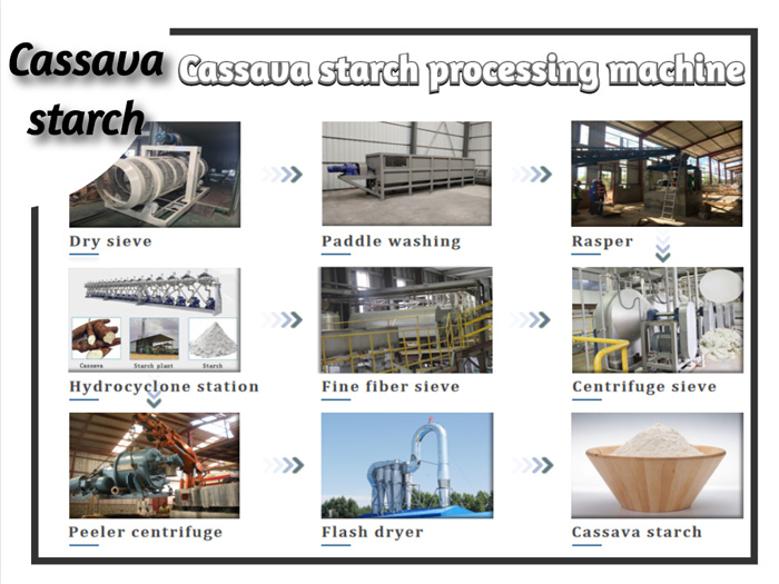 cassava starch processing machine