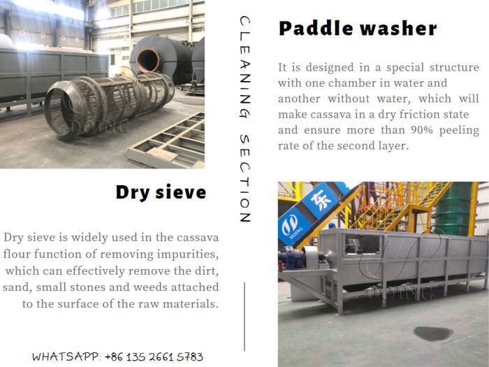 cassava cleaning machine