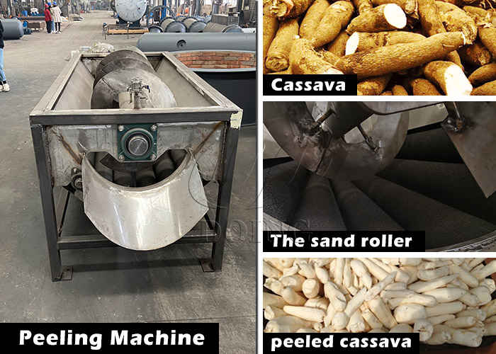 cassava peeling machine