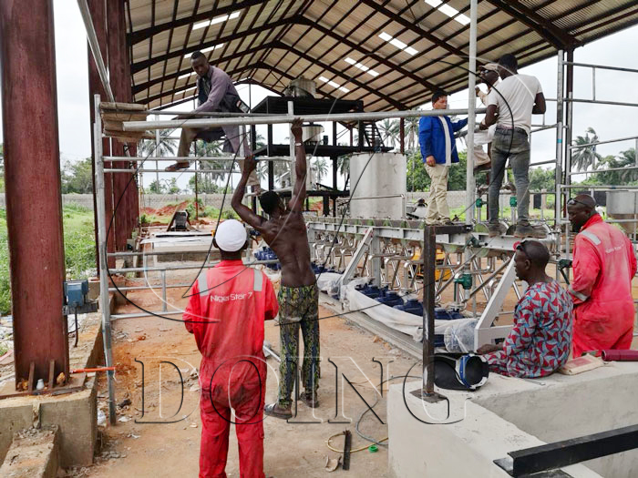 cassava flour  plant is installing