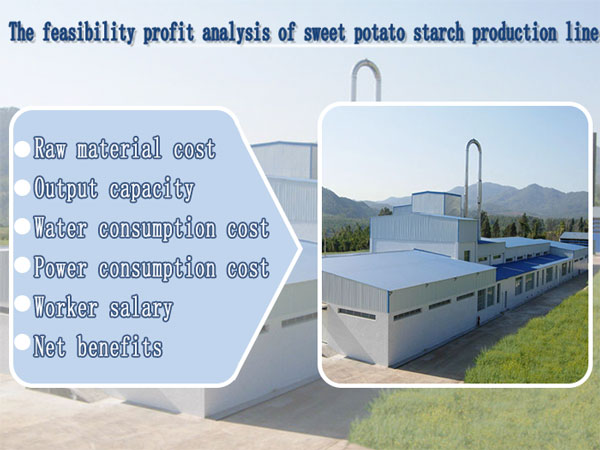 The feasibility profit analysis of sweet potato starch production line