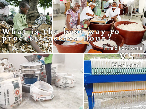 What is the best way to process cassava flour？