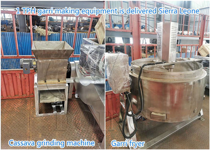 cassava grinding machine and garri fryer