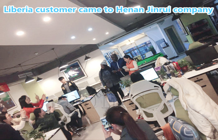 liberia customer came to henan jinrui company