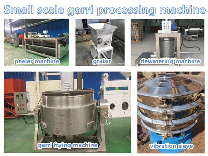 small scale garri processing machine