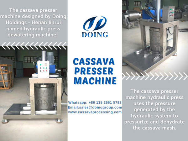 Côte d'Ivoire customer buys cassava dewatering machine again from DOING COMPANY