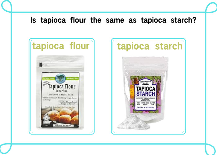 the differences between tapioca flour and tapioca starch