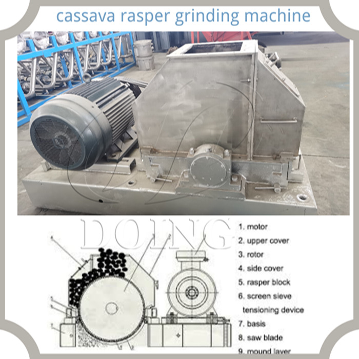 cassava rasper grinding machine