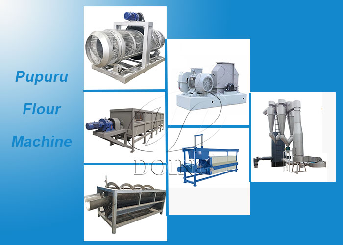 equipment used for pupuru flour production