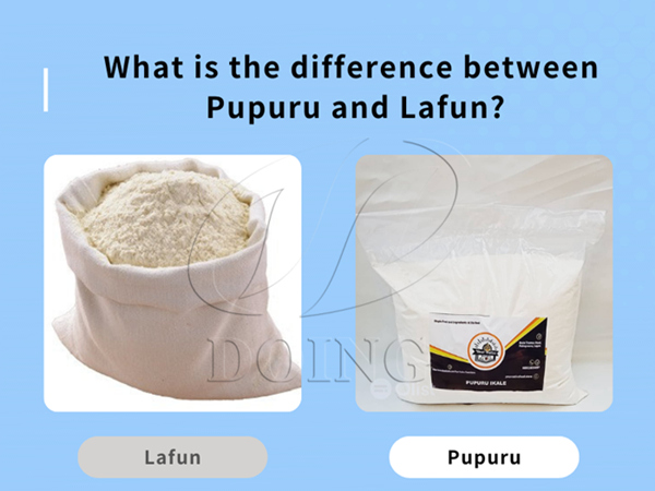 What is the difference between Pupuru and Lafun?