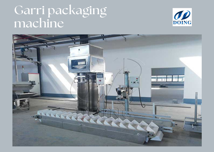 Garri packaging machine for garri production line