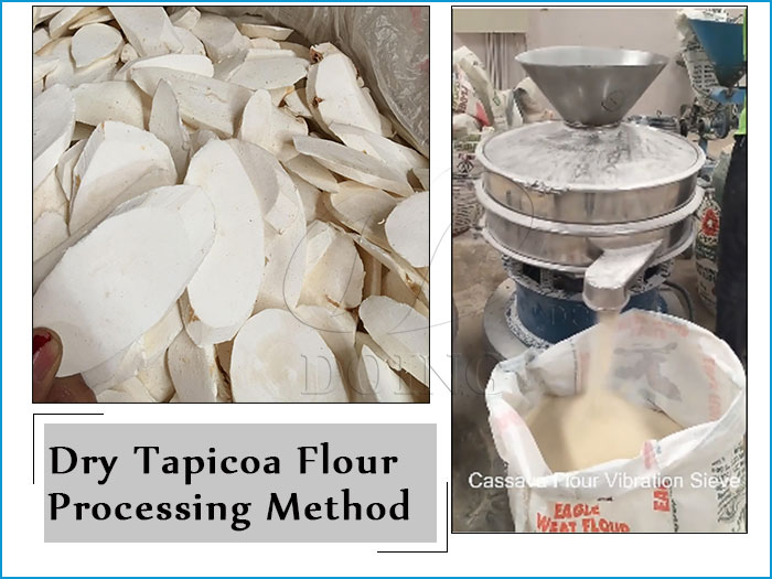 Traditional and home-use method to process tapioca flour