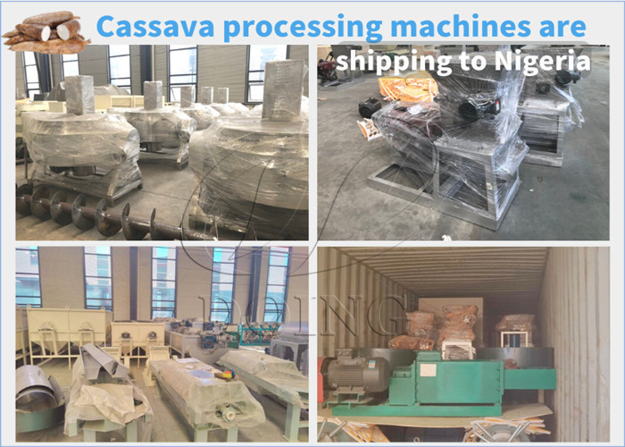 cassava processing machines are shipping to Nigeria