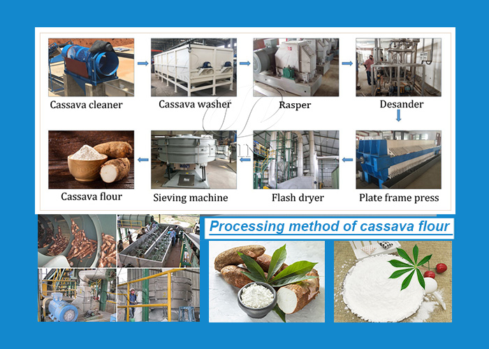 processing method of cassava flour