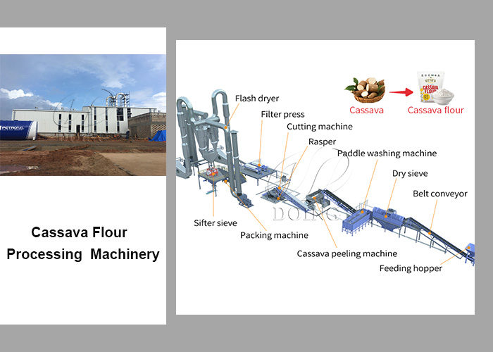 the steps to make cassava flour