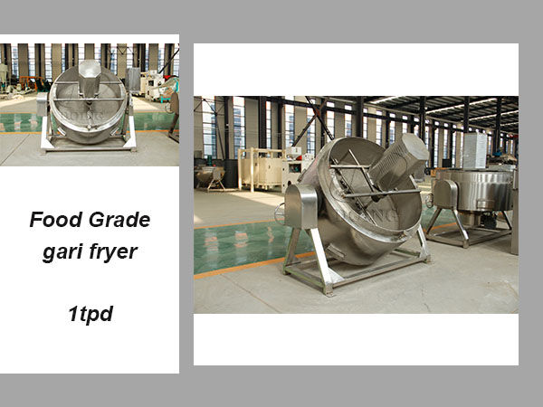 The food grade gari fryer was successfully shipped to Mali