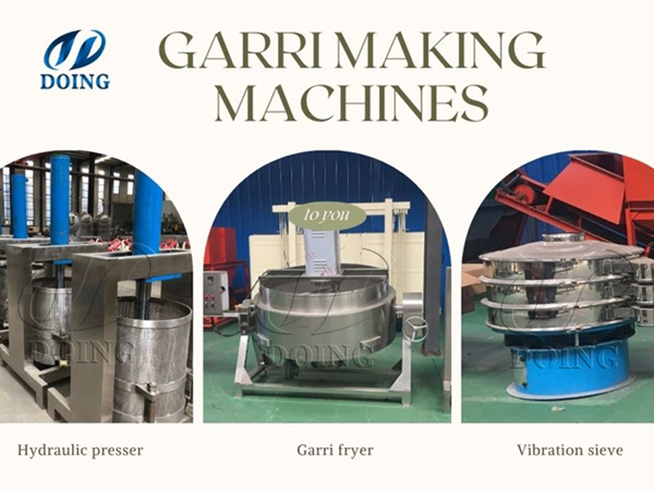 Ghanaian customers purchase Henan Jinrui 1tpd garri making machines