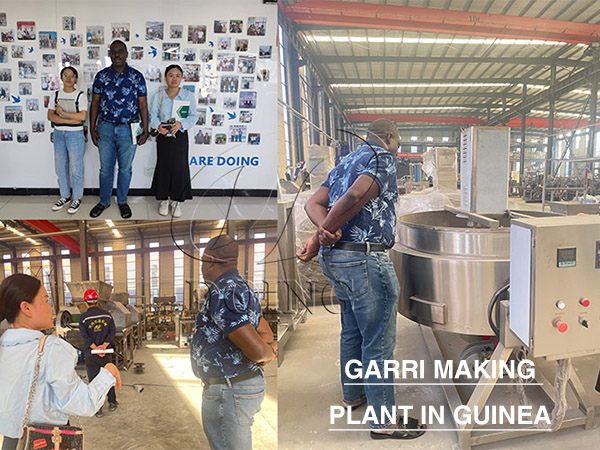 Guinea customer signed a purchase contract with Henan Jinrui for garri making plant