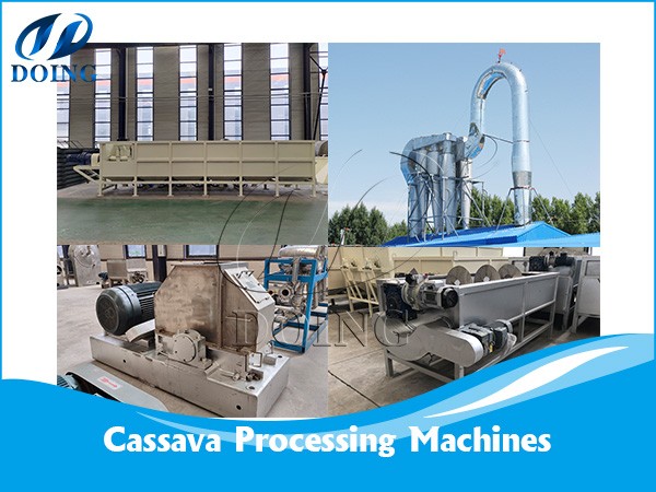 How much does all the important machines cost for cassava processing?