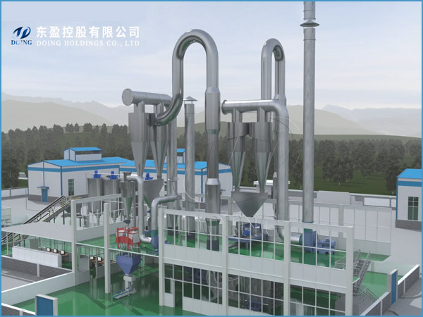 What is the function of flash dryer in manioc flour processing plant? How does it work?