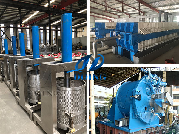 Three types of cassava dehydration machines used in cassava products processing line