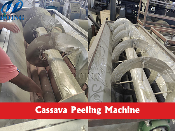 Running Video of Cassava Peeling Machine