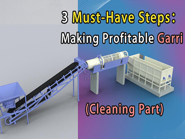 Cleaning Part of Garri Making Line Video Show