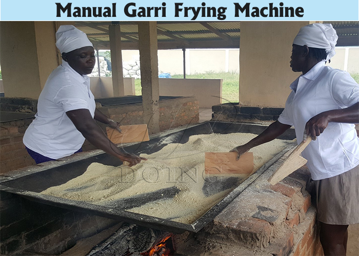 manual garri frying garri frying machine