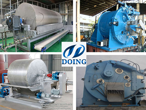 Why Cassava Starch is Dehydrated by a Peeler Centrifuge and Potato Starch by a Vacuum Filter?