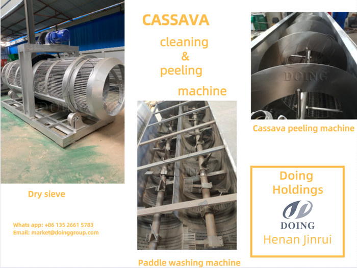 cassava cleaning machine
