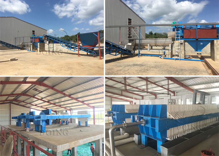cassava flour processing machine