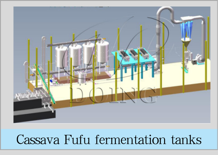 cassava fermentation tanks