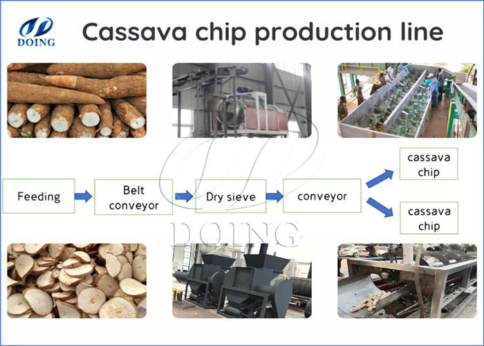 cassava chips processing line