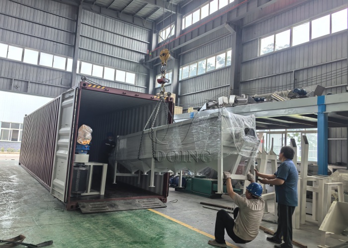 shipment of cassava flour processing plant
