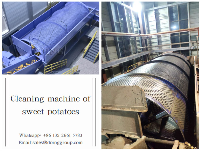 What machines can be used for sweet potato starch processing?