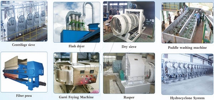 cassava flour processing machine