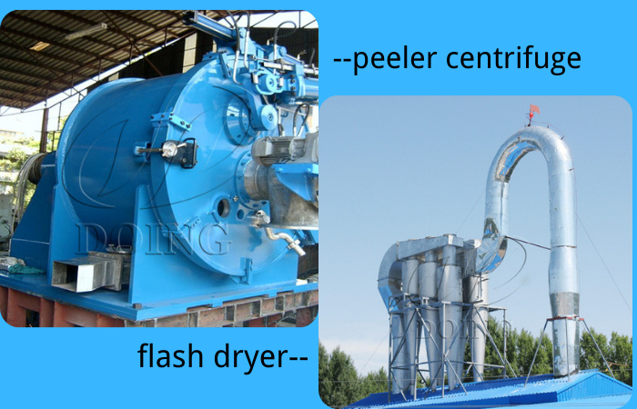 peeler centrifuge and flash dryer of cassava production line