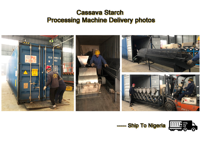 cassava starch processing machine delivery photos