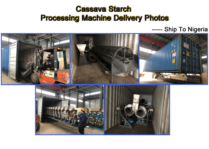 cassava starch processing machine delivery photos