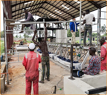 Equipo de línea de producción de planta de procesamiento de harina de yuca